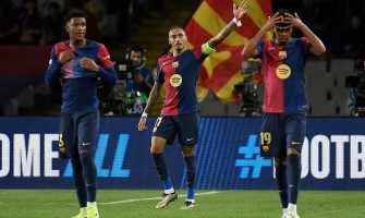 Raphinha slaví 100 zápasů s hattrickem