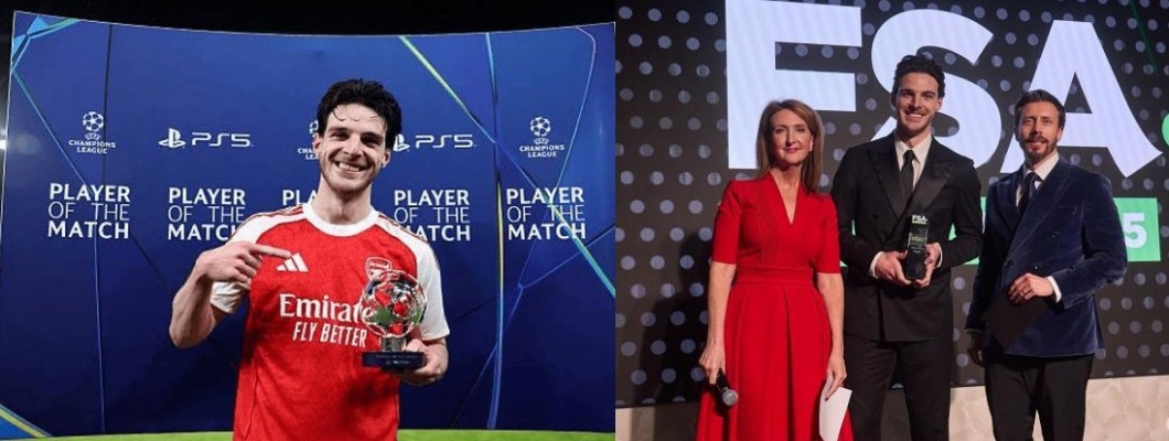 Záložník Arsenalu je na cestě k zisku tří nejlepších ocenění během jednoho týdne