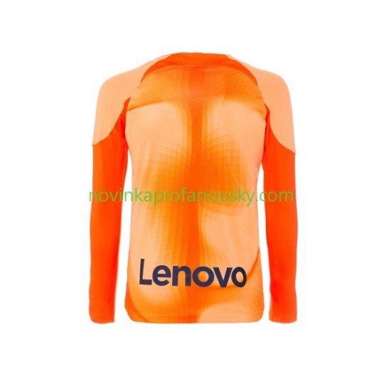 Inter Milán Dres Brankářské Čtvrtý Fotbalové Dresy pro Muže 2022-2023 Dlouhý rukáv