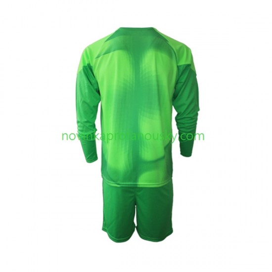 Liverpool Dres Brankářské Alternativní Fotbalové Dresy pro Děti 2022-2023 Dlouhý rukáv