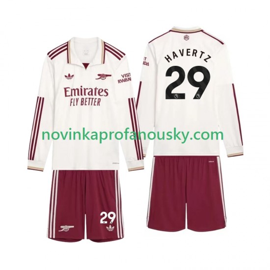 Arsenal Dres Havertz 29 Alternativní Fotbalové Dresy pro Děti 2025-2026 Dlouhý rukáv