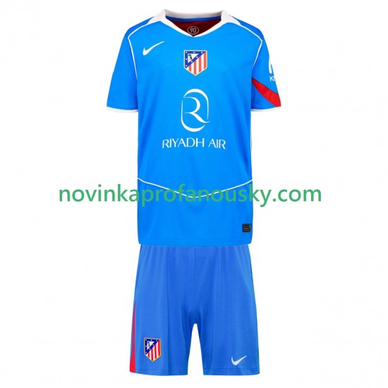 Atlético Madrid Dres Alternativní Fotbalové Dresy pro Děti 2025-2026 Krátký rukáv