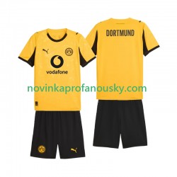 Borussia Dortmund Dres Cup Domácí Fotbalové Dresy pro Děti 2025-2026 Krátký rukáv