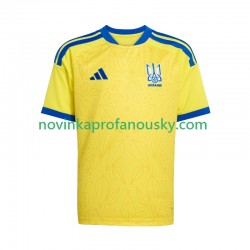 Ukrajina Dres Domácí Fotbalové Dresy pro Děti MS ve fotbale 2026 Krátký rukáv