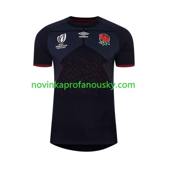 Anglie Dres Venkovní Fotbalové Dresy pro Muže Rugby World Cup 2023 Krátký rukáv