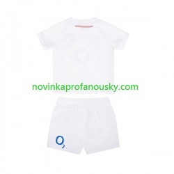 Anglie Dres Domácí Rugby Dresy pro Děti 2024 Krátký rukáv