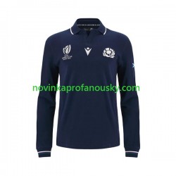 Skotsko Dres Domácí Fotbalové Dresy pro Muže Rugby World Cup 2023 Dlouhý rukáv