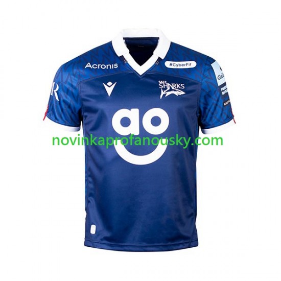 Dres Sale Sharks Domácí Rugby Dresy pro Muže 2023 Krátký rukáv