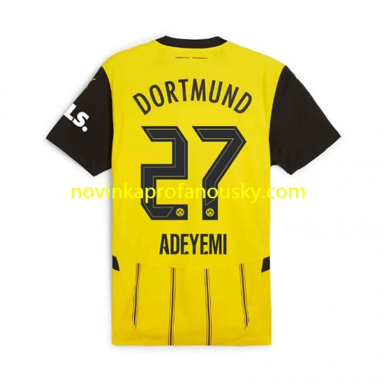 Borussia Dortmund Dres Karim Adeyemi 27 Domácí Fotbalové Dresy pro Muže 2024-2025 Krátký rukáv
