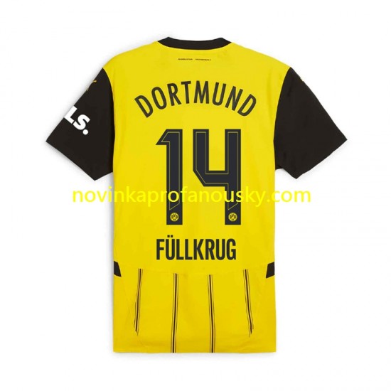 Borussia Dortmund Dres Niclas Fullkrug 14 Domácí Fotbalové Dresy pro Muže 2024-2025 Krátký rukáv