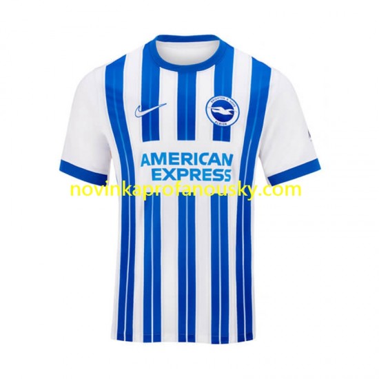 Brighton & Hove Albion Dres Domácí Fotbalové Dresy pro Muže 2024-2025 Krátký rukáv