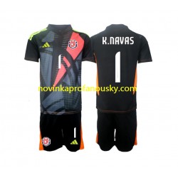 Kostarika Dres Keylor Navas 1 Brankářské Alternativní Fotbalové Dresy pro Děti 2024 Krátký rukáv