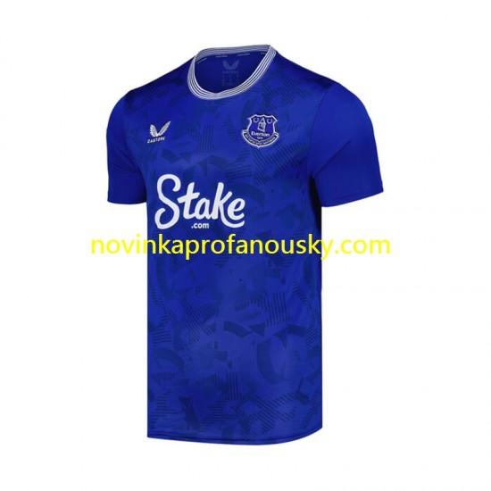 Everton Dres Domácí Fotbalové Dresy pro Muže 2024-2025 Krátký rukáv