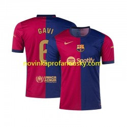 FC Barcelona Dres GAVI 6 Domácí Fotbalové Dresy pro Muže 2024-2025 Krátký rukáv