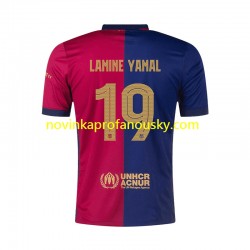 FC Barcelona Dres UCL Font Lamine Yamal 19 Domácí Fotbalové Dresy pro Muže 2024-2025 Krátký rukáv