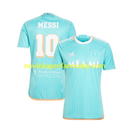Inter Miami Dres Lionel Messi 10 Alternativní Fotbalové Dresy pro Muže 2024-2025 Krátký rukáv