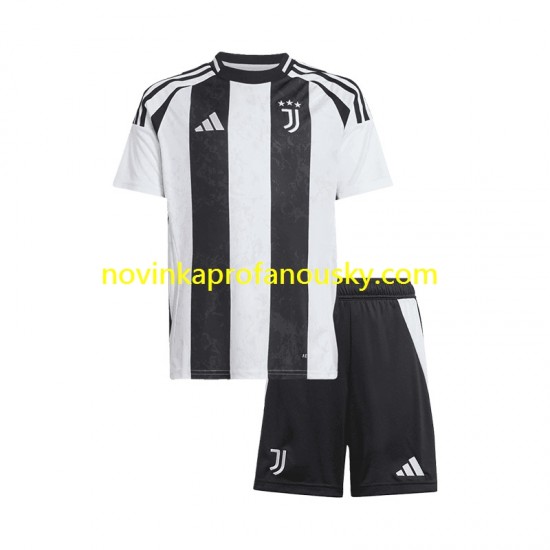 Juventus Dres Domácí Fotbalové Dresy pro Děti 2024-2025 Krátký rukáv