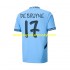 Manchester City Dres UCL Font DE BRUYNE 17 Domácí Fotbalové Dresy pro Muže 2024-2025 Krátký rukáv