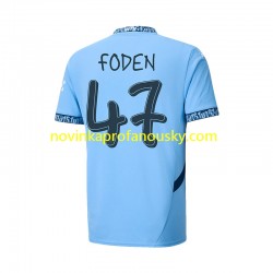 Manchester City Dres UCL Font FODEN 47 Domácí Fotbalové Dresy pro Muže 2024-2025 Krátký rukáv