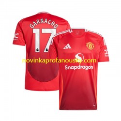 Manchester United Dres Alejandro Garnacho 17 Domácí Fotbalové Dresy pro Muže 2024-2025 Krátký rukáv