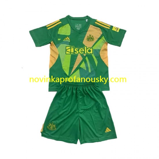 Newcastle United Dres Brankářské Domácí Fotbalové Dresy pro Děti 2024-2025 Krátký rukáv