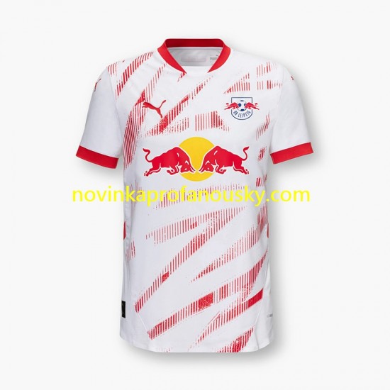 RB Leipzig Dres Domácí Fotbalové Dresy pro Muže 2024-2025 Krátký rukáv
