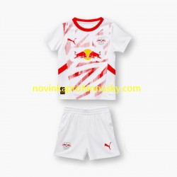 RB Leipzig Dres Domácí Fotbalové Dresy pro Děti 2024-2025 Krátký rukáv
