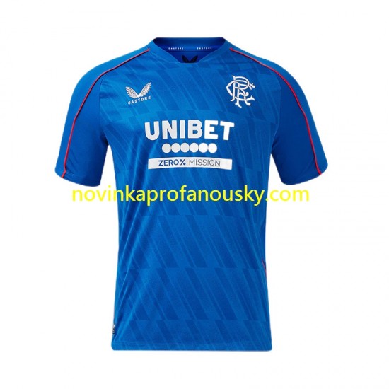 Rangers Dres Domácí Fotbalové Dresy pro Muže 2024-2025 Krátký rukáv