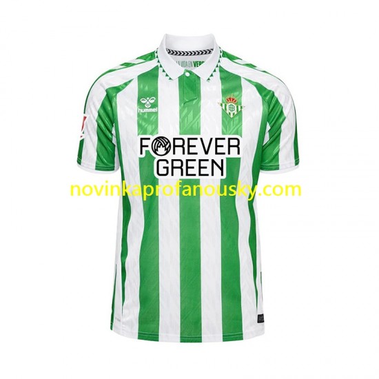 Real Betis Dres Domácí Fotbalové Dresy pro Muže 2024-2025 Krátký rukáv