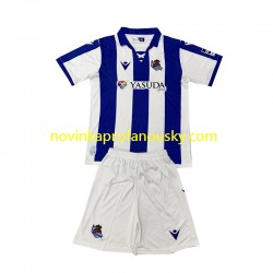 Real Sociedad Dres Domácí Fotbalové Dresy pro Děti 2024-2025 Krátký rukáv