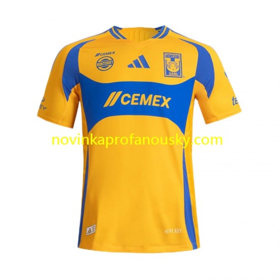 Tigres UANL Dres Domácí Fotbalové Dresy pro Muže 2024-2025 Krátký rukáv