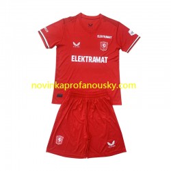 Twente Dres Domácí Fotbalové Dresy pro Děti 2024-2025 Krátký rukáv