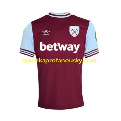 West Ham United Dres Domácí Fotbalové Dresy pro Muže 2024-2025 Krátký rukáv