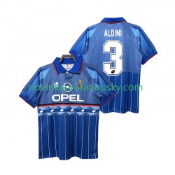 AC Milán Dres ALDINI 3 1995 1996 Retro Venkovní Fotbalové Dresy pro Muže Krátký rukáv