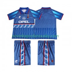 AC Milán Dres 1995 1996 Retro Venkovní Fotbalové Dresy pro Děti Krátký rukáv