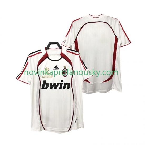 AC Milán Dres 2007 Retro Venkovní Fotbalové Dresy pro Muže 2006 Krátký rukáv
