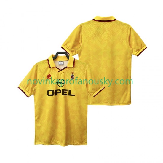 AC Milán Dres 1995 1996 Retro Alternativní Fotbalové Dresy pro Muže Krátký rukáv