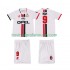 AC Milán Dres WEAH 8 1996 1997 Retro Venkovní Fotbalové Dresy pro Děti Krátký rukáv