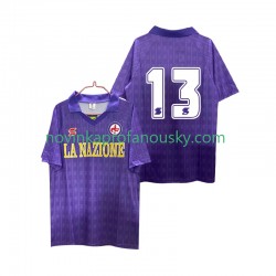 ACF Fiorentina Dres 13 1989 1990 Retro Domácí Fotbalové Dresy pro Muže Krátký rukáv