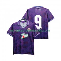 ACF Fiorentina Dres 9 1992 1993 Retro Domácí Fotbalové Dresy pro Muže Krátký rukáv