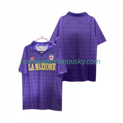 ACF Fiorentina Dres 1989 1990 Retro Domácí Fotbalové Dresy pro Muže Krátký rukáv