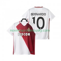 AS Monaco Dres BERNARDO 10 2016 2017 Domácí Fotbalové Dresy pro Muže Krátký rukáv