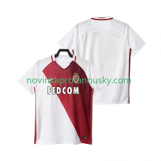 AS Monaco Dres 2016 2017 Domácí Fotbalové Dresy pro Muže Krátký rukáv