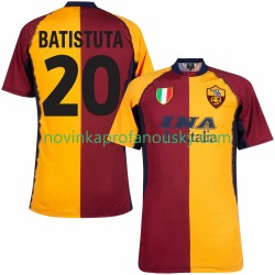 AS Řím Dres Batistuta 20 2000 2001 Retro Domácí Fotbalové Dresy pro Muže Krátký rukáv