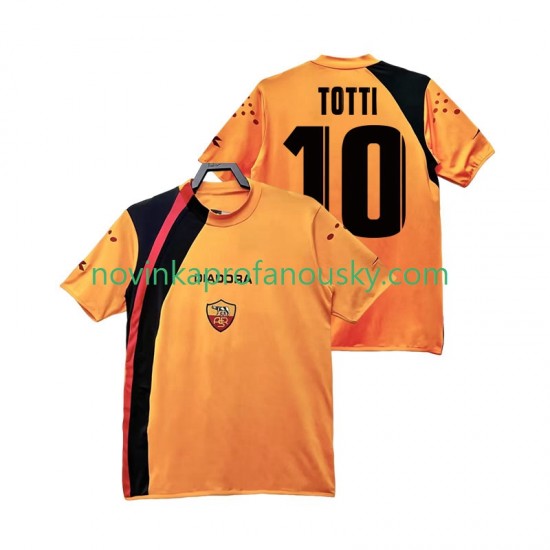 AS Řím Dres TOTTI 10 2005 Retro Domácí Fotbalové Dresy pro Muže 2006 Krátký rukáv