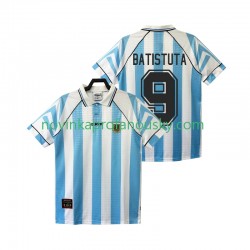 Argentina Dres BATISTUTA 9 1996 1997 Retro Domácí Fotbalové Dresy pro Muže Krátký rukáv