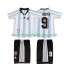 Argentina Dres BATISUTA 9 Retro Domácí Fotbalové Dresy pro Děti 1998 Krátký rukáv