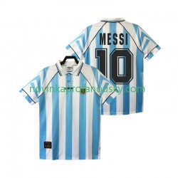 Argentina Dres Lionel Messi 10 1996 1997 Retro Domácí Fotbalové Dresy pro Muže Krátký rukáv