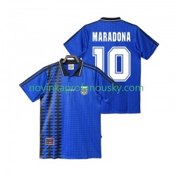 Argentina Dres MARADONA 10 Retro Venkovní Fotbalové Dresy pro Muže 1994 Krátký rukáv