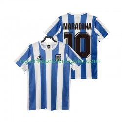 Argentina Dres MARADONA 10 1986 Retro Domácí Fotbalové Dresy pro Muže Krátký rukáv